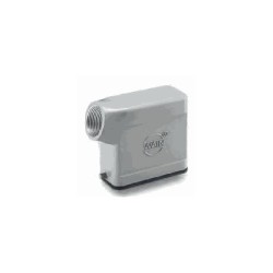Capot 10A, Aluminium moulé sous pression, Alliage de zinc moulé, IP65, Sortie horizontale, M20